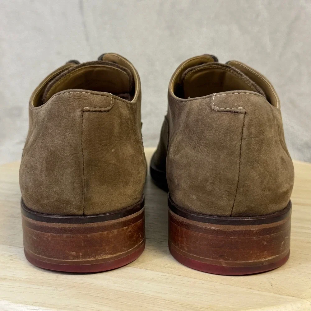 Cole Haan Harrison Grand Derby Brown Suede Dress Shoes Mens 10.5 M C12421